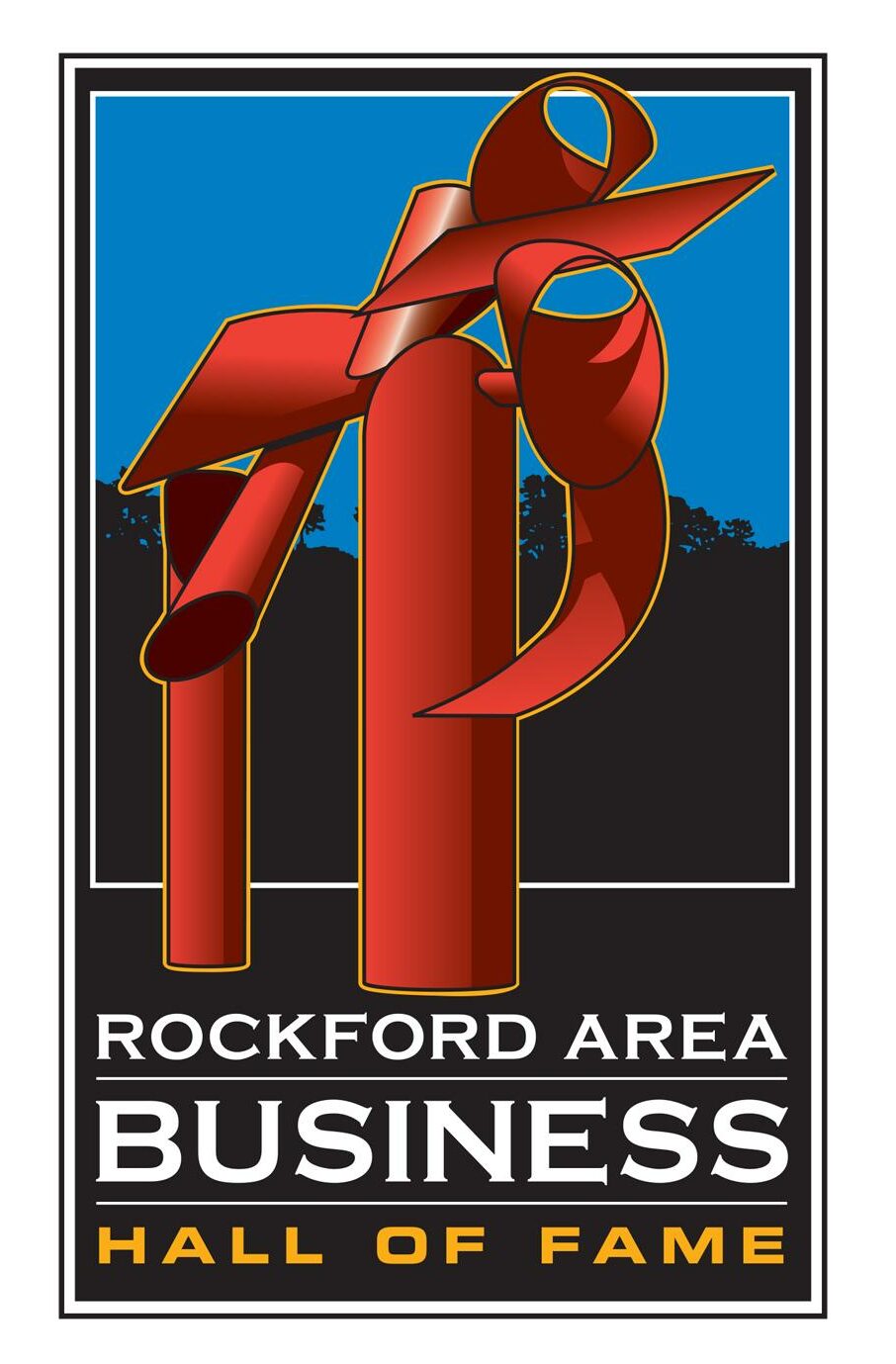 Logo design for Rockford, Illinois Area Business' Hall of Fame